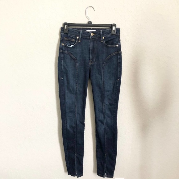 Good American Good Legs Crop Split Hem Skinny Jean - Picture 5 of 8